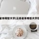 云南省有哪些大学(云南省有哪些大学招研究生)